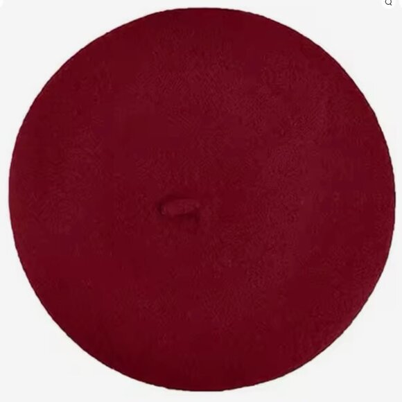 Wine Wool Beret - Picture 1 of 2